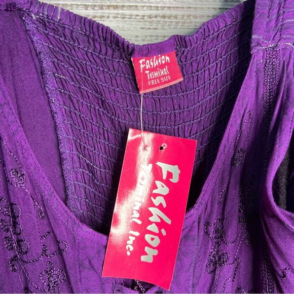 Fashion Terminal Free Size Purple Fairy Witch Whimsigoth Dress Corset Front - Picture 12 of 16